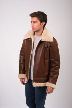 Image of Men's Leather Sheepskin Jacket