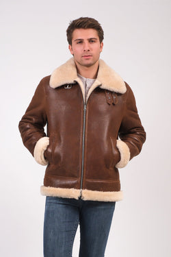 Image of Men's Leather Sheepskin Jacket