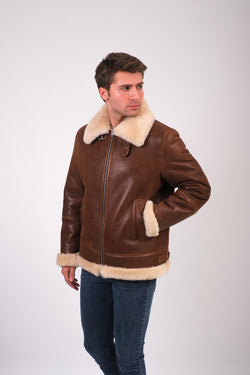 Image of Men's Leather Sheepskin Jacket