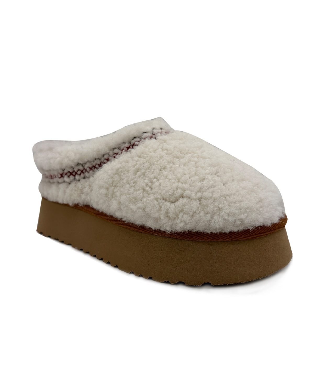 Women's Mini Sheepskin Slippers, White Suede