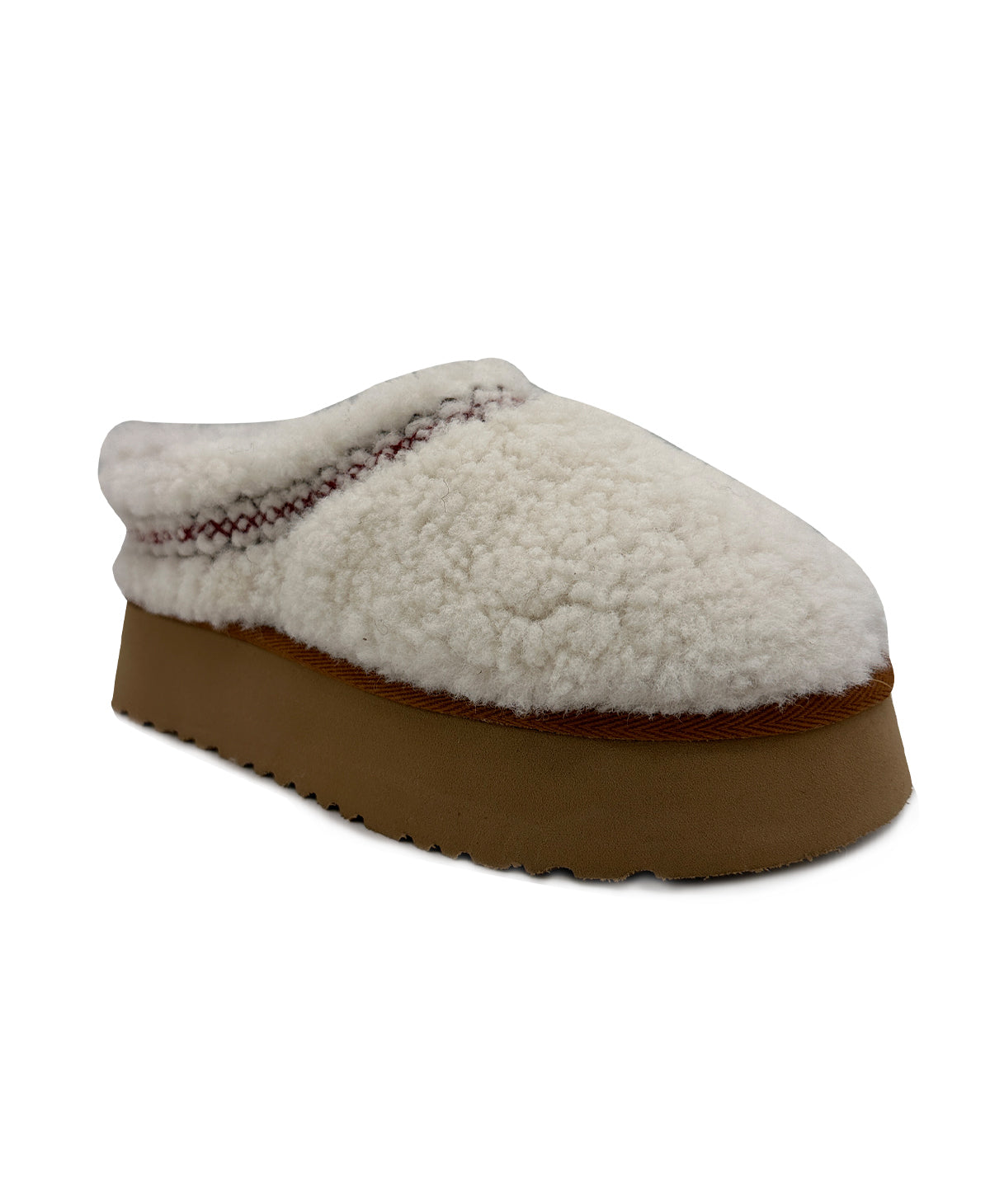 Women's Mini Sheepskin Slippers, White Suede