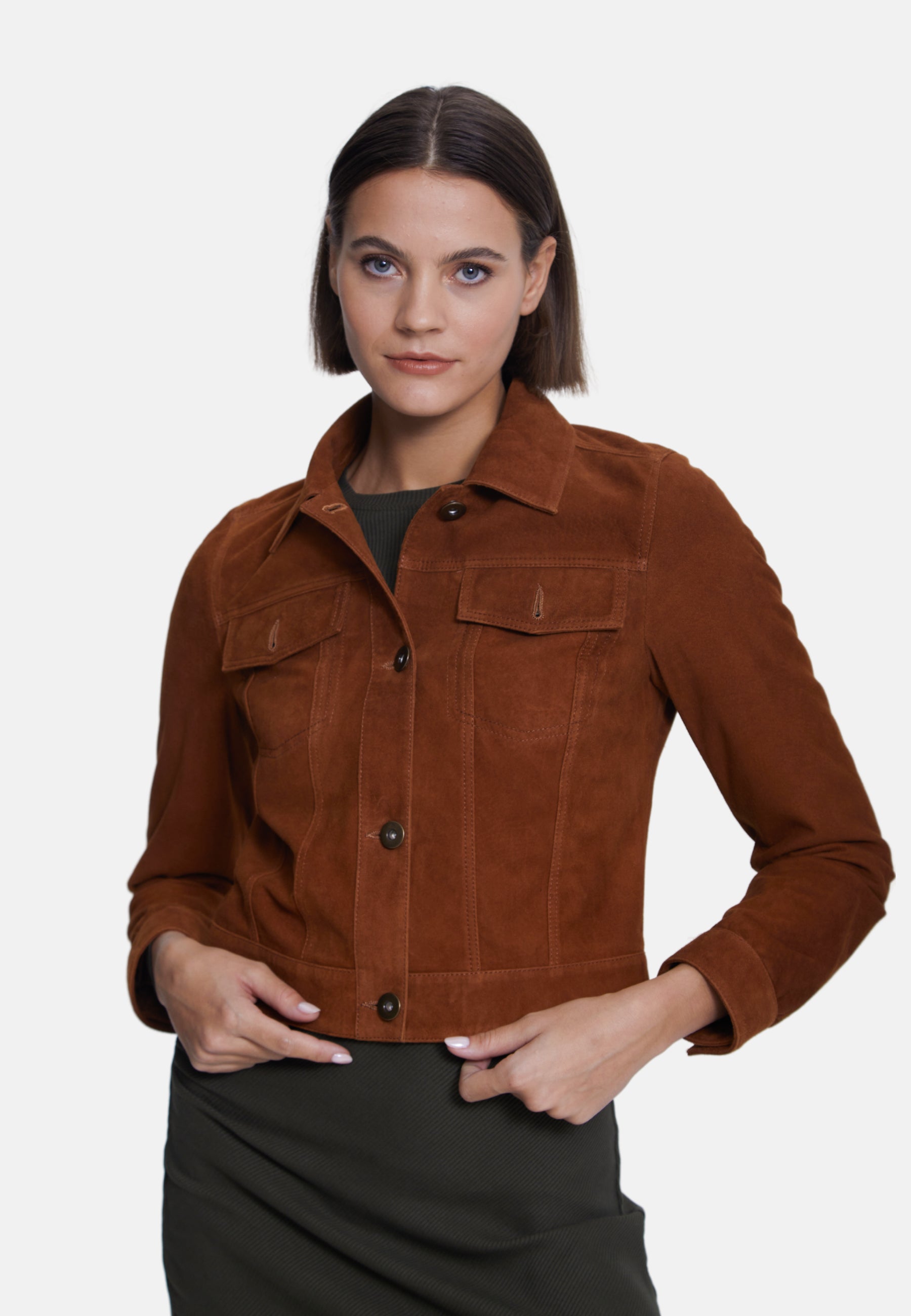 Authentic Western Suede Jacket, Tan